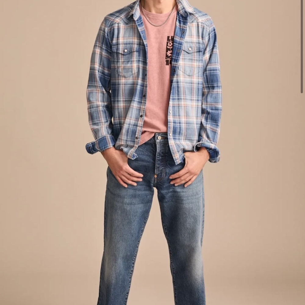 Lucky Brand Western Indigo shirt Medium